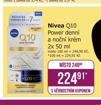 Nivea Q10 Power denní a noční krém 2x 50 ml