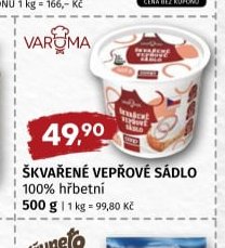VAROMA ŠKVAŘENÉ VEPŘOVÉ SÁDLO