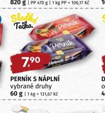 SLADKÁ TEČKA PERNÍK S NÁPLNÍ