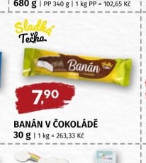 SLADKÁ TEČKA BANÁN V ČOKOLÁDĚ