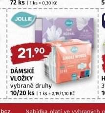 JOLLIE DÁMSKÉ VLOŽKY