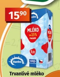 Trvanlivé mléko 3,5%