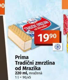 Prima Tradiční zmrzlina od Mrazíka