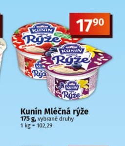 Kunín Mléčná rýže