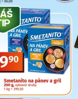 Smetanito na pánev a gril