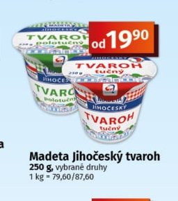 Madeta Jihočeský tvaroh