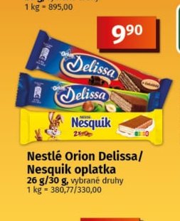 Nestlé Orion Delissa/Nesquik oplatka