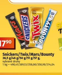 Snickers/Twix/Mars/Bounty