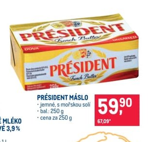 Président máslo