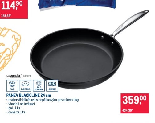 Pánev Black Line 24 cm