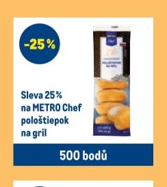 METRO Chef pološtiepok na gril