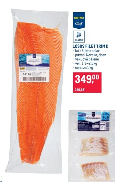 Losos filet trim D
