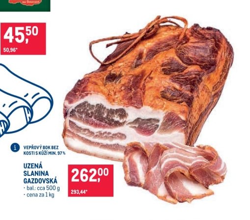UZENÁ SLANINA GAZDOVSKÁ