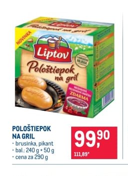LIPTOV POLOŠTIEPOK NA GRIL