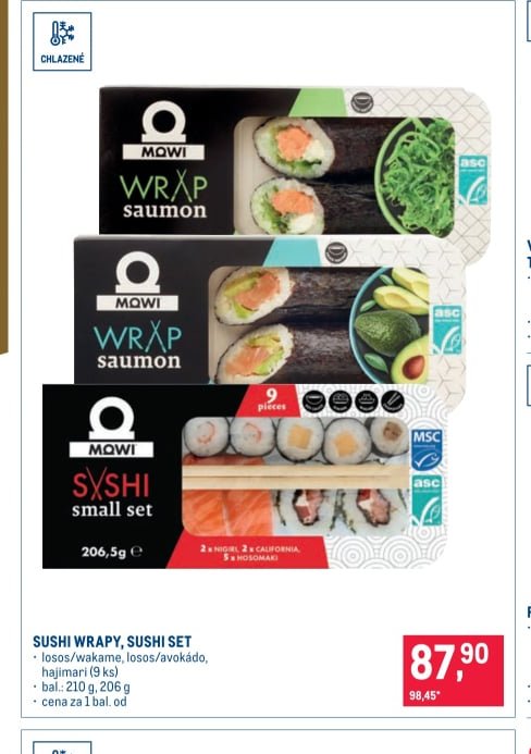 SUSHI WRAPY, SUSHI SET