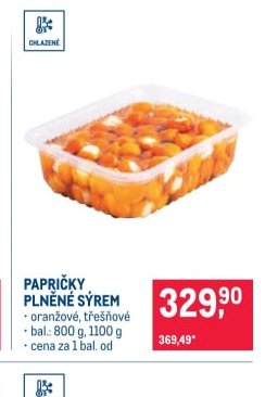 PAPRIČKY PLNĚNÉ SÝREM