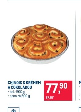 Chinois s krémem a čokoládou