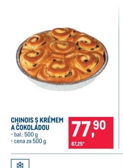 Chinois s krémem a čokoládou