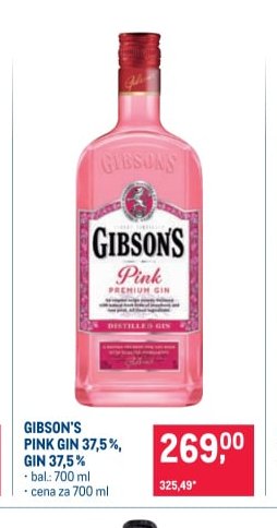 GIBSON'S PINK GIN 37,5%