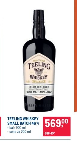 TEELING WHISKEY SMALL BATCH 46%