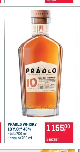PRÁDLO WHISKY 10 Y.O.