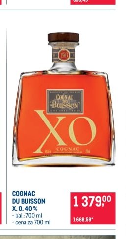 COGNAC DU BUISSON X.O.