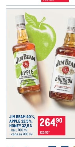 JIM BEAM APPLE, BOURBON, HONEY
