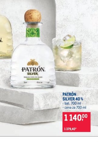 Patrón Silver 40% 700 ml