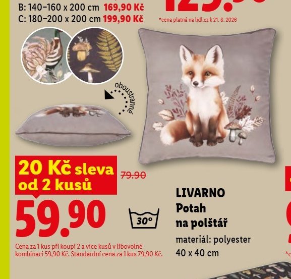 LIVARNO Potah na polštář