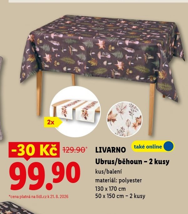 LIVARNO Ubrus/běhoun