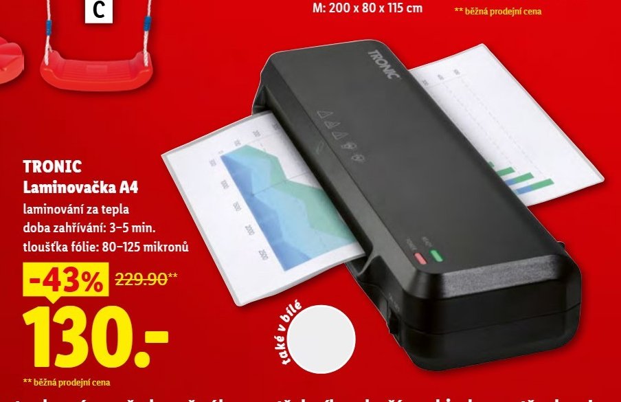 TRONIC Laminovačka A4