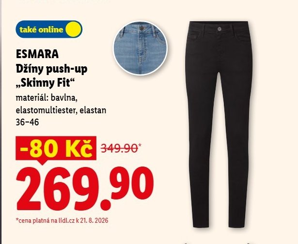 ESMARA Džíny push-up „Skinny Fit“