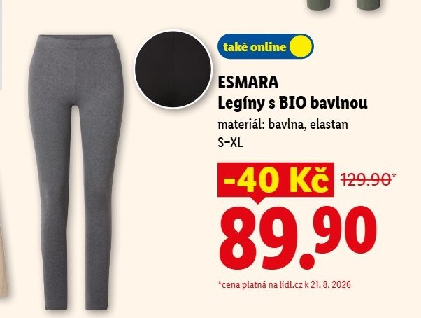 Esmara Legíny s BIO bavlnou