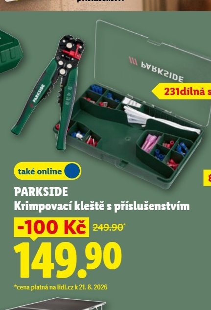 PARKSIDE Krimpovací kleště s příslušenstvím