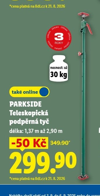 PARKSIDE Teleskopická podpěrná tyč