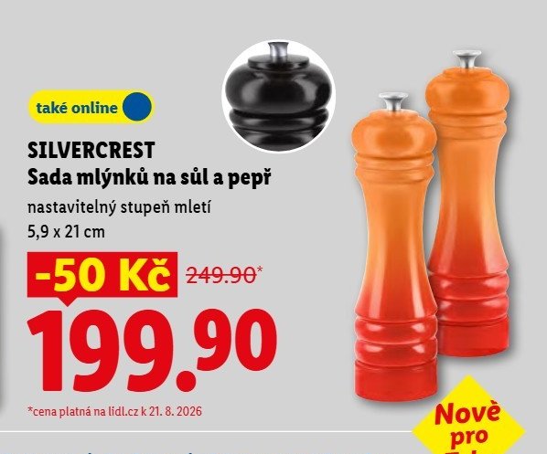 SILVERCREST Sada mlýnků na sůl a pepř