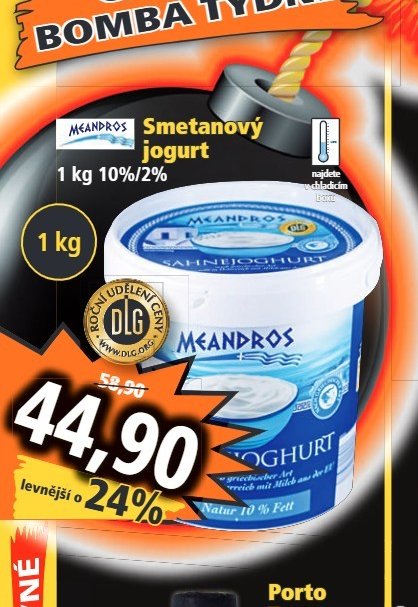 Meandros Smetanový jogurt