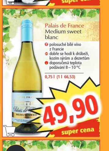 Palais de France Medium sweet blanc
