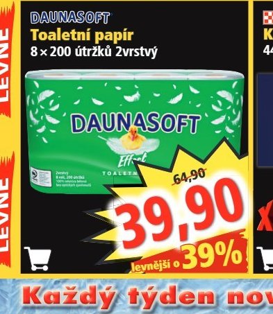 DAUNASOFT Toaletní papír
