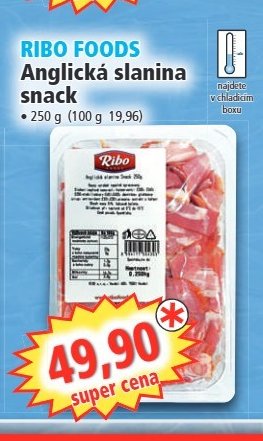 RIBO FOODS Anglická slanina snack