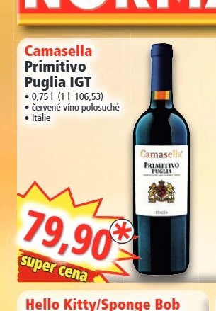 Camasella Primitivo Puglia IGT