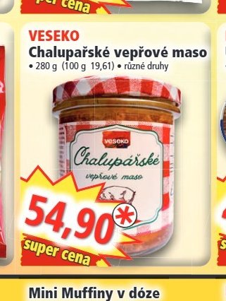 VESEKO Chalupářské vepřové maso