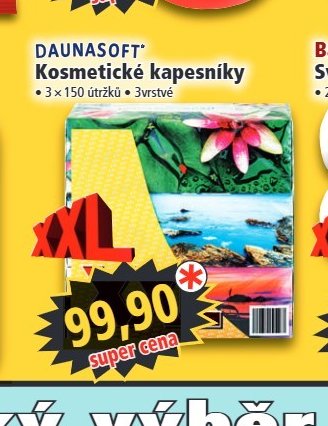 DAUNASOFT Kosmetické kapesníky