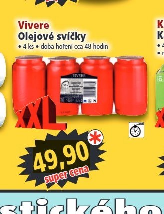 Vivere Olejové svíčky