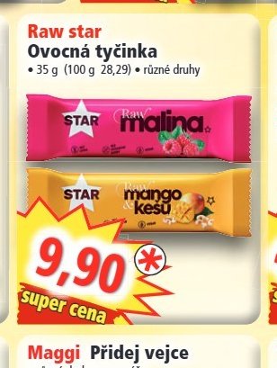 Raw star Ovocná tyčinka