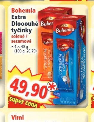 Bohemia Extra Dlououhé tyčinky