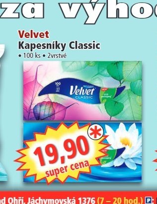 Velvet Kapesníky Classic