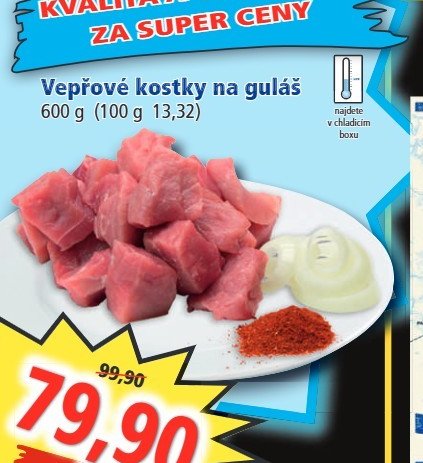 Vepřové kostky na guláš