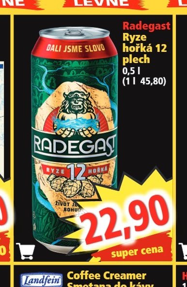 Radegast Ryze hořká 12 plech