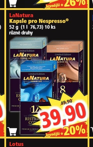 LaNatura Kapsle pro Nespresso